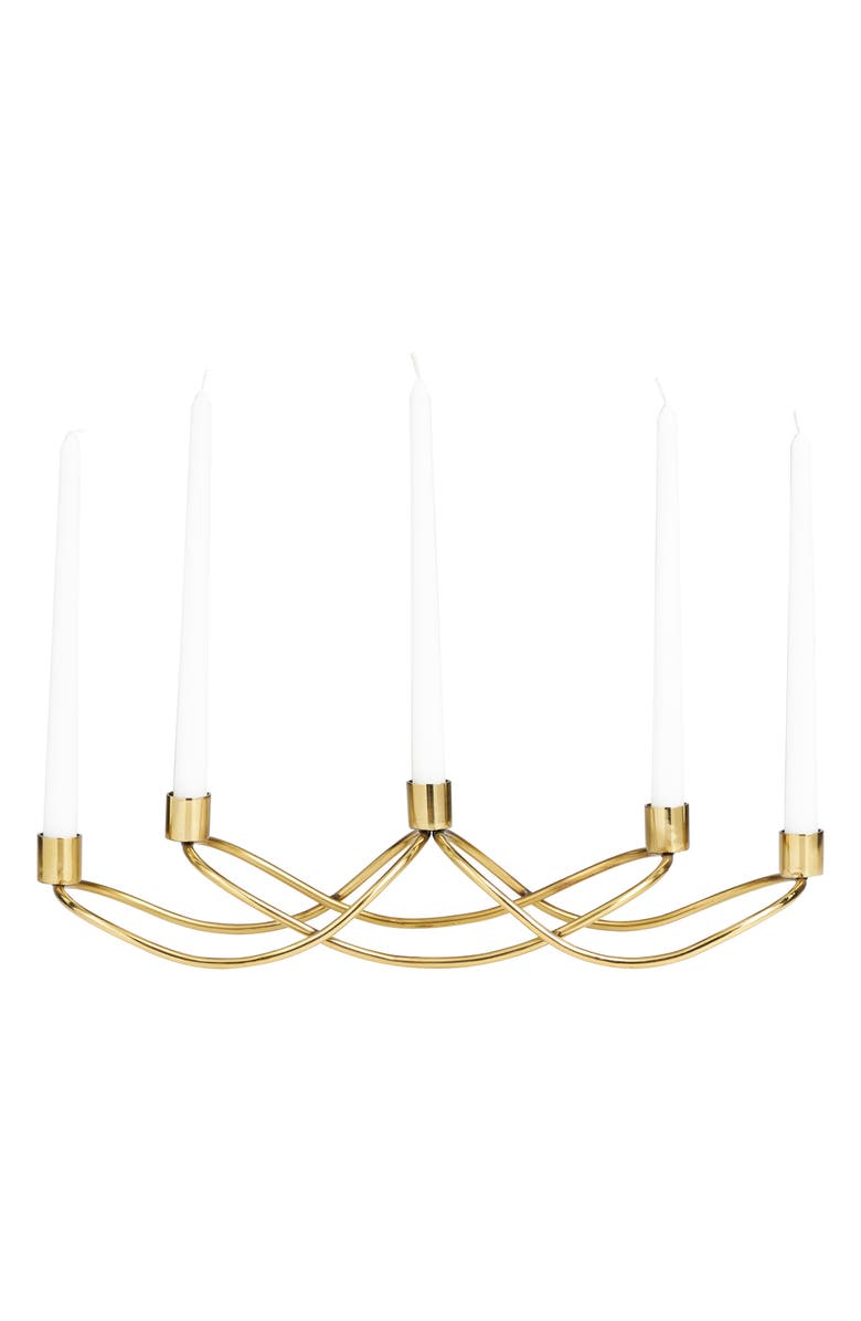 Novogratz Gold Stainless Steel Candleholder, Alternate, color, 