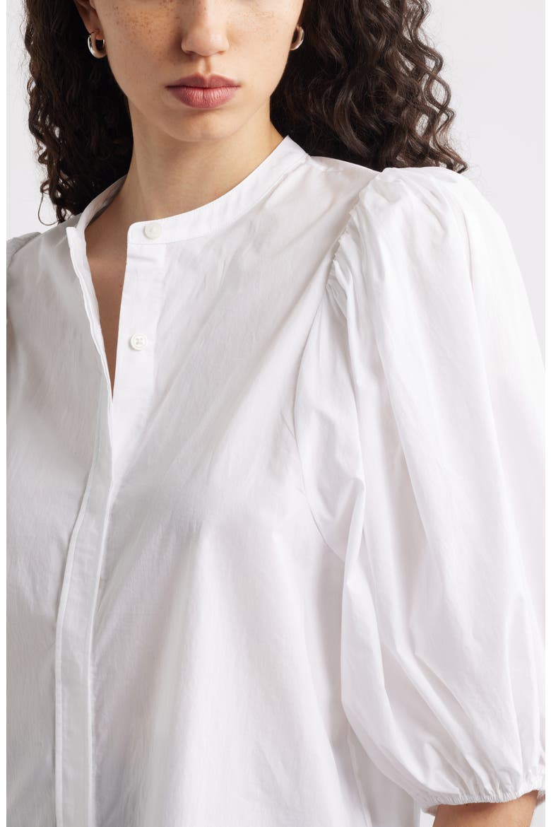 Puff Sleeve Shirt, Alternate, color, WHITE
