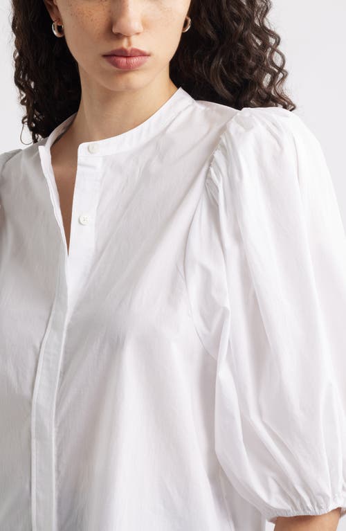 Nordstrom Puff Sleeve Shirt In White