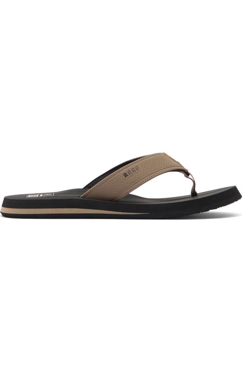 Reef The Layback Flip Flop, Alternate, color, Black/ Tan