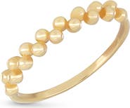 Bony Levy 14K Gold Beaded Stackable Ring