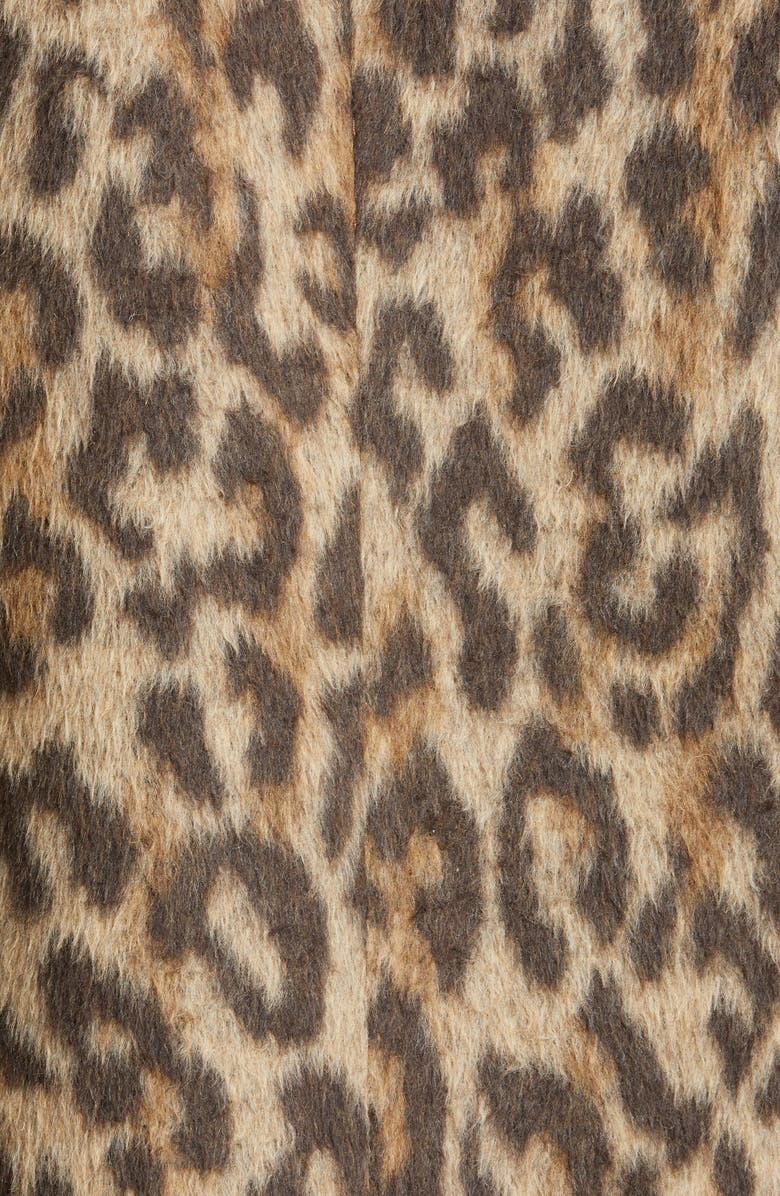 Rebecca Taylor Leopard Print Coat, Alternate, color, 