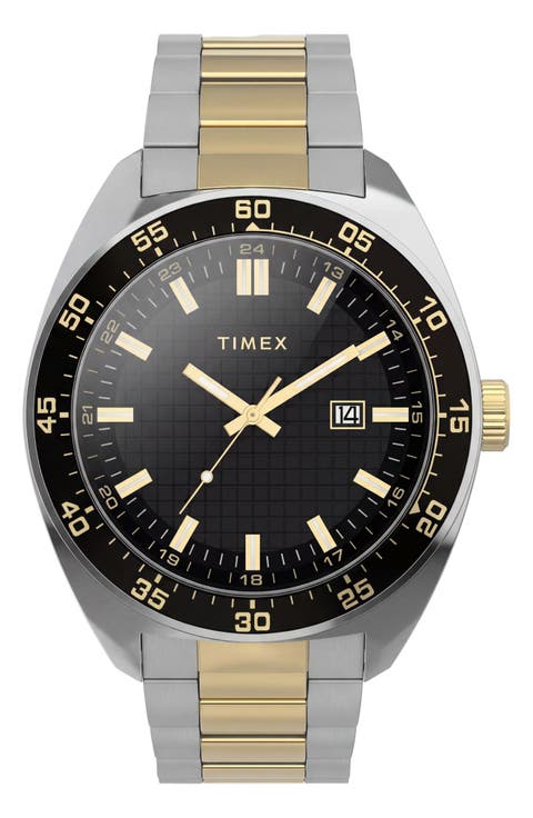 Three-Hand Two-Tone Stainless Steel Watch