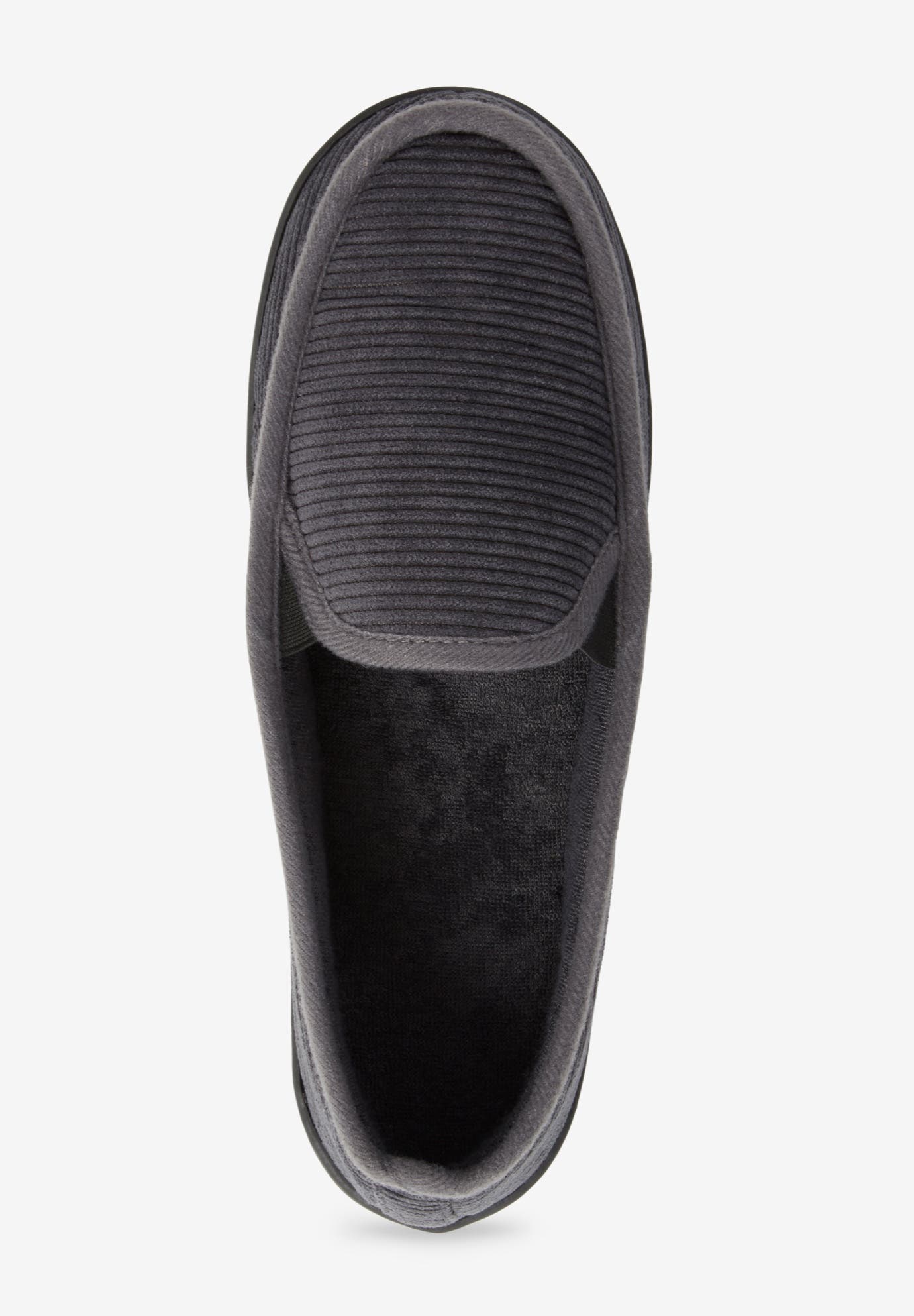Cotton Corduroy Slippers, Alternate, color, NAVY