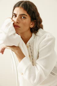 H&M Lace-trimmed Blouse