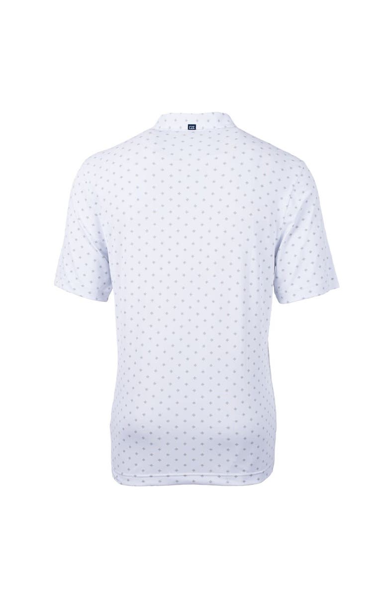 Cutter & Buck Men's Cutter & Buck White Ivy League DryTec Virtue Eco Pique Tile Print Recycled Polo, Alternate, color,