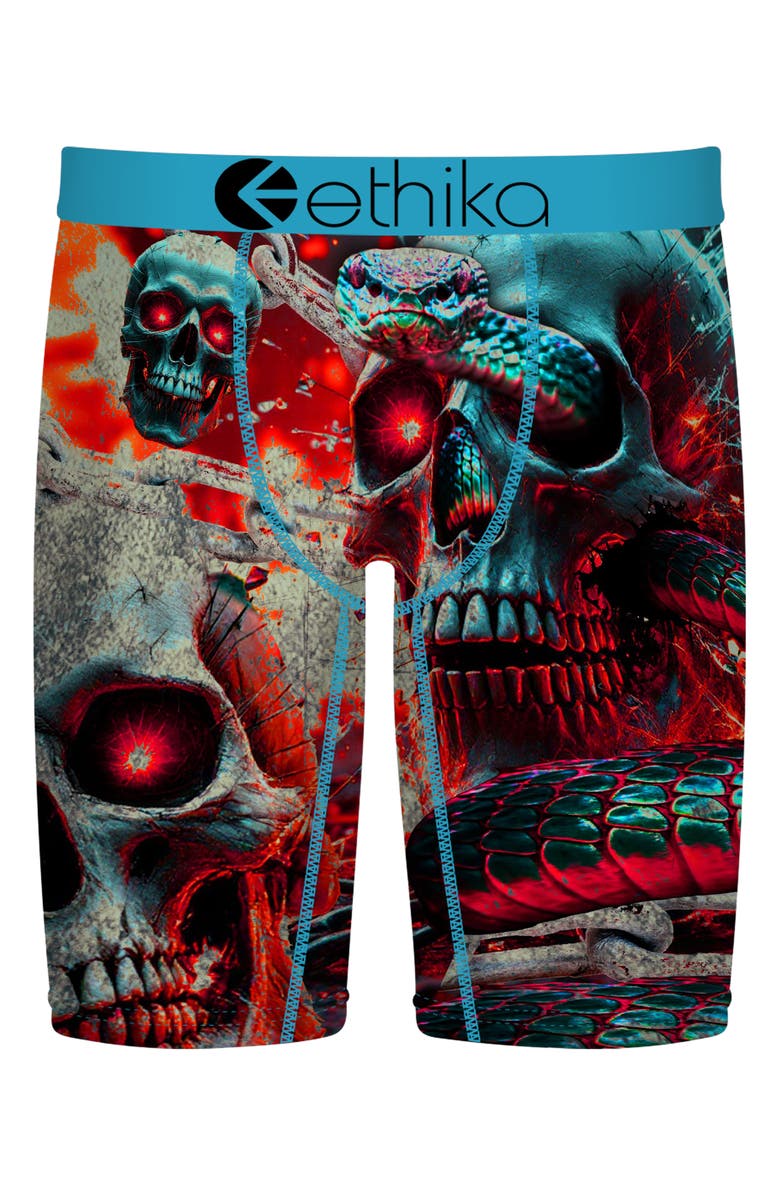 Ethika Kids' Snake Out Boxer Briefs, Main, color, Snake Out