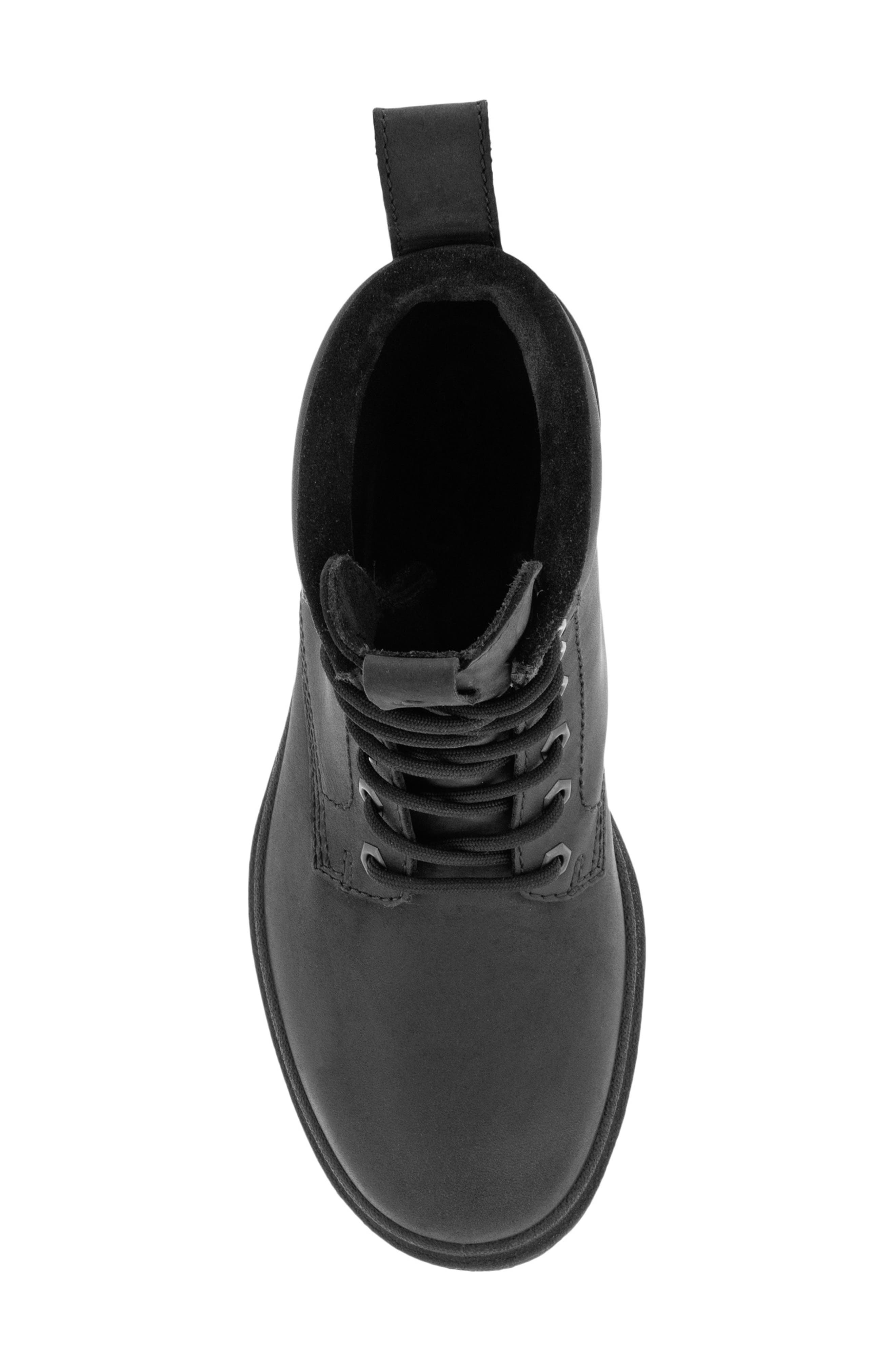 ECCO Grainer Lace-Up Leather Combat Boot, Alternate, color, 