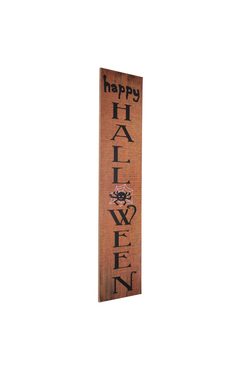 Northlight Happy Halloween Wooden Board Porch Sign Decoration - 36", Alternate, color, Orange