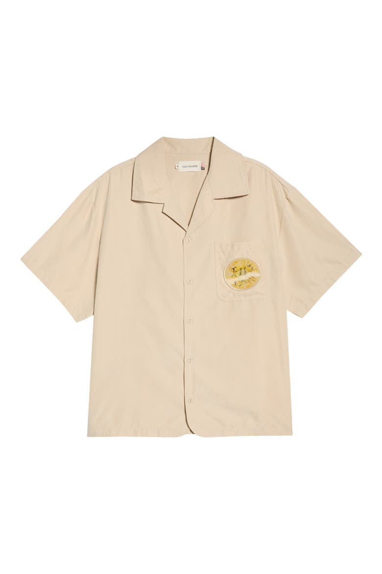 Brushed Camp Shirt, Alternate, color, SAND