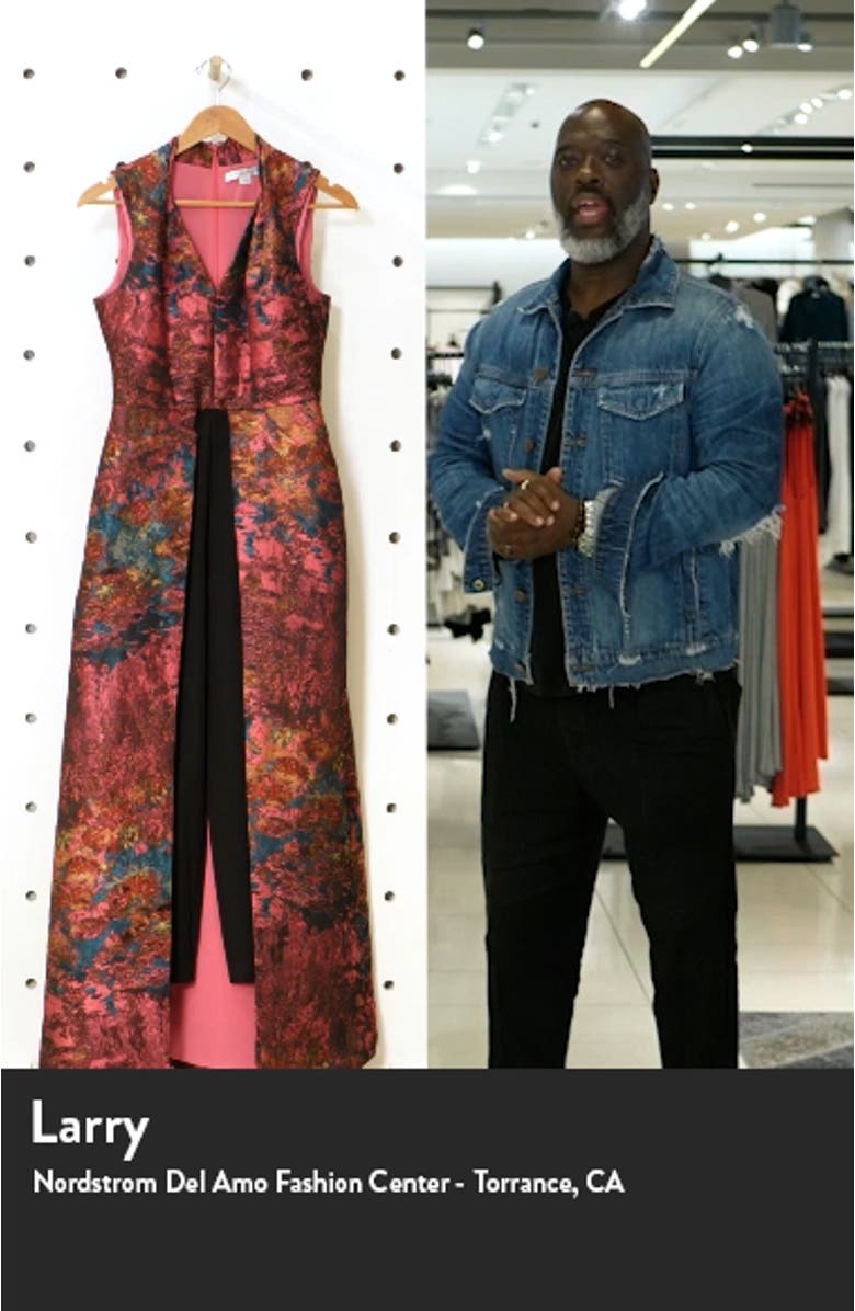 Kelsey Abstract Jaquard Maxi Romper, sales video thumbnail