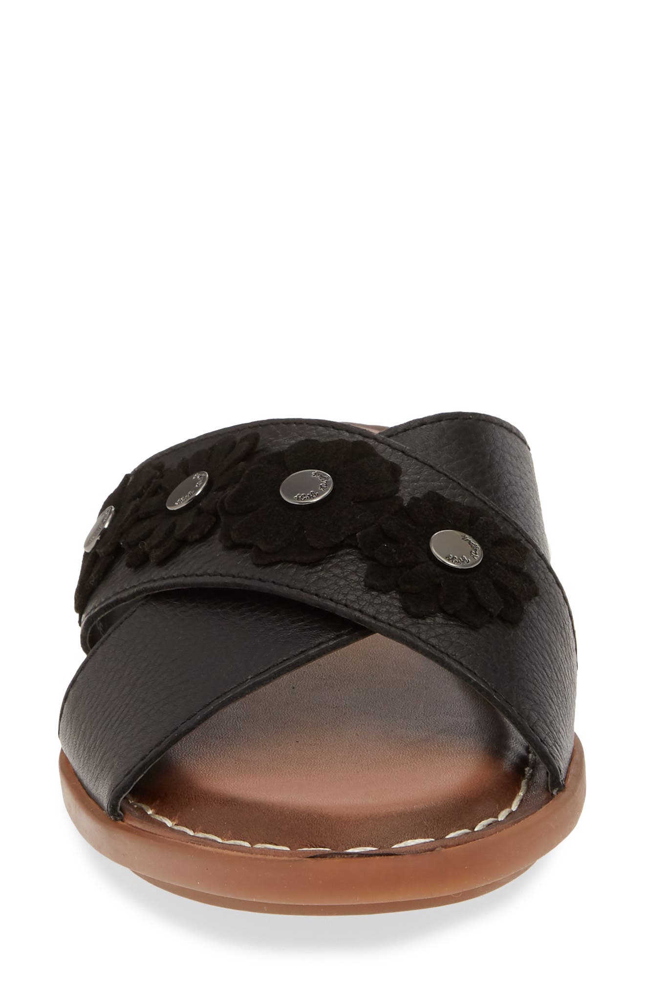 Hush Puppies<sup>®</sup> Olive X-Band Slide Sandal, Alternate, color, 