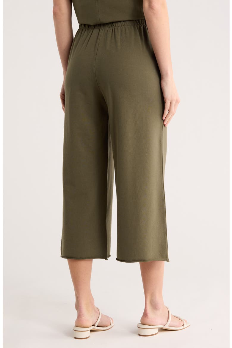 Crop French Terry Pants, Alternate, color, OLIVE SARMA
