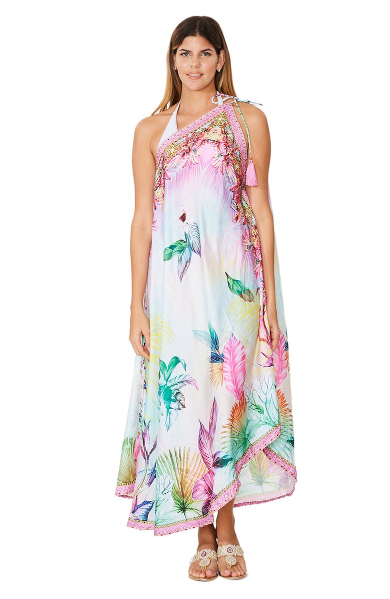 RANEES Tropical Paradise Cover-Up Dress, Alternate, color, Pink Multi