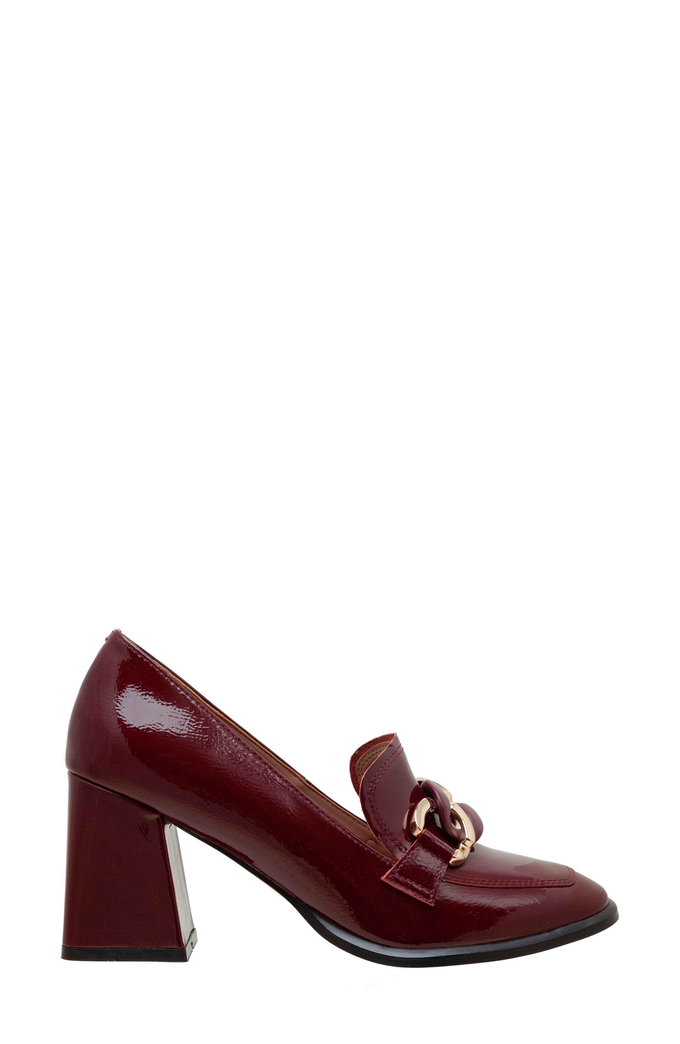Linea Paolo Cece Block Heel Loafer, Alternate, color, Burgundy
