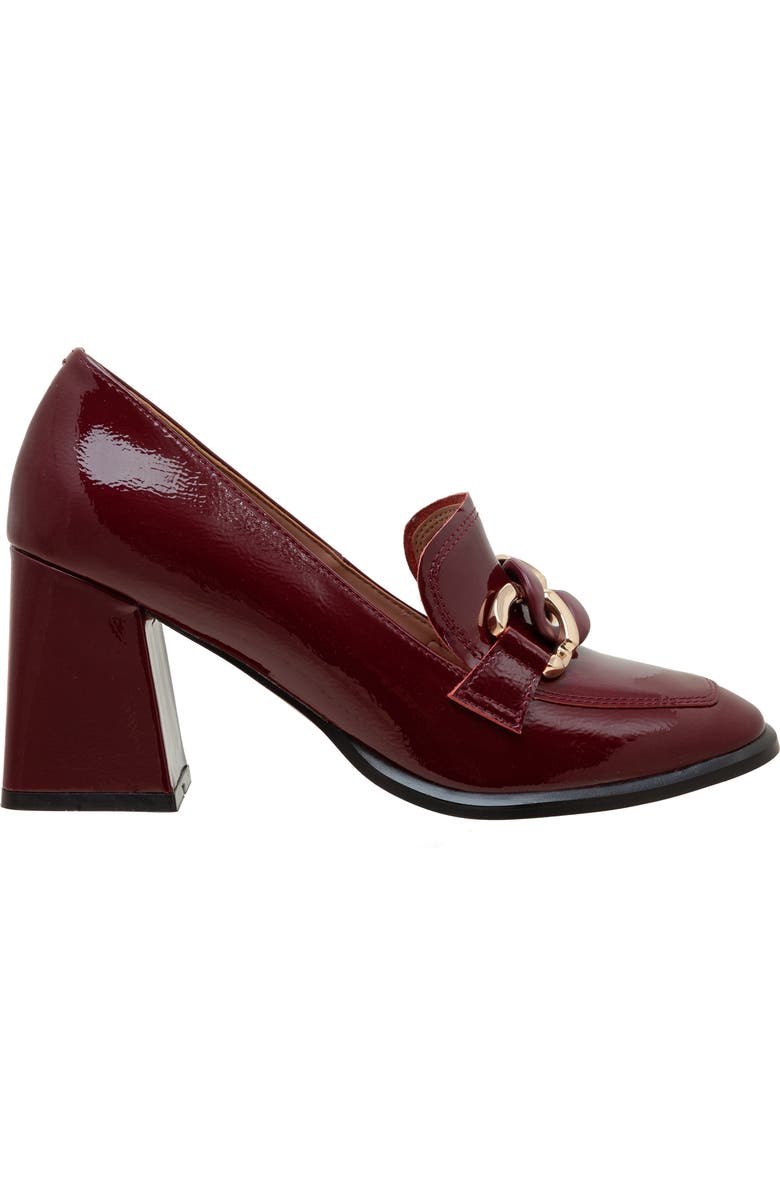 Linea Paolo Cece Block Heel Loafer, Alternate, color, Burgundy