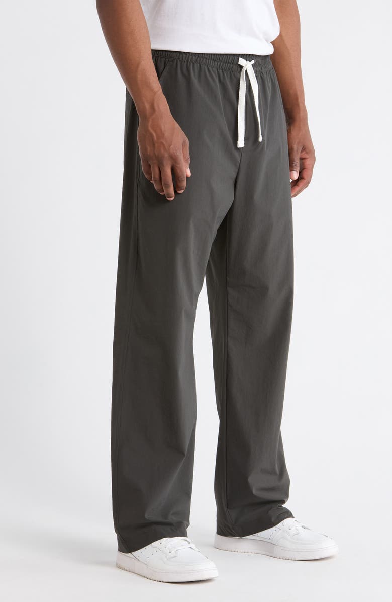 RIZORT Tim Stretch Nylon Drawstring Pants, Alternate, color, Black