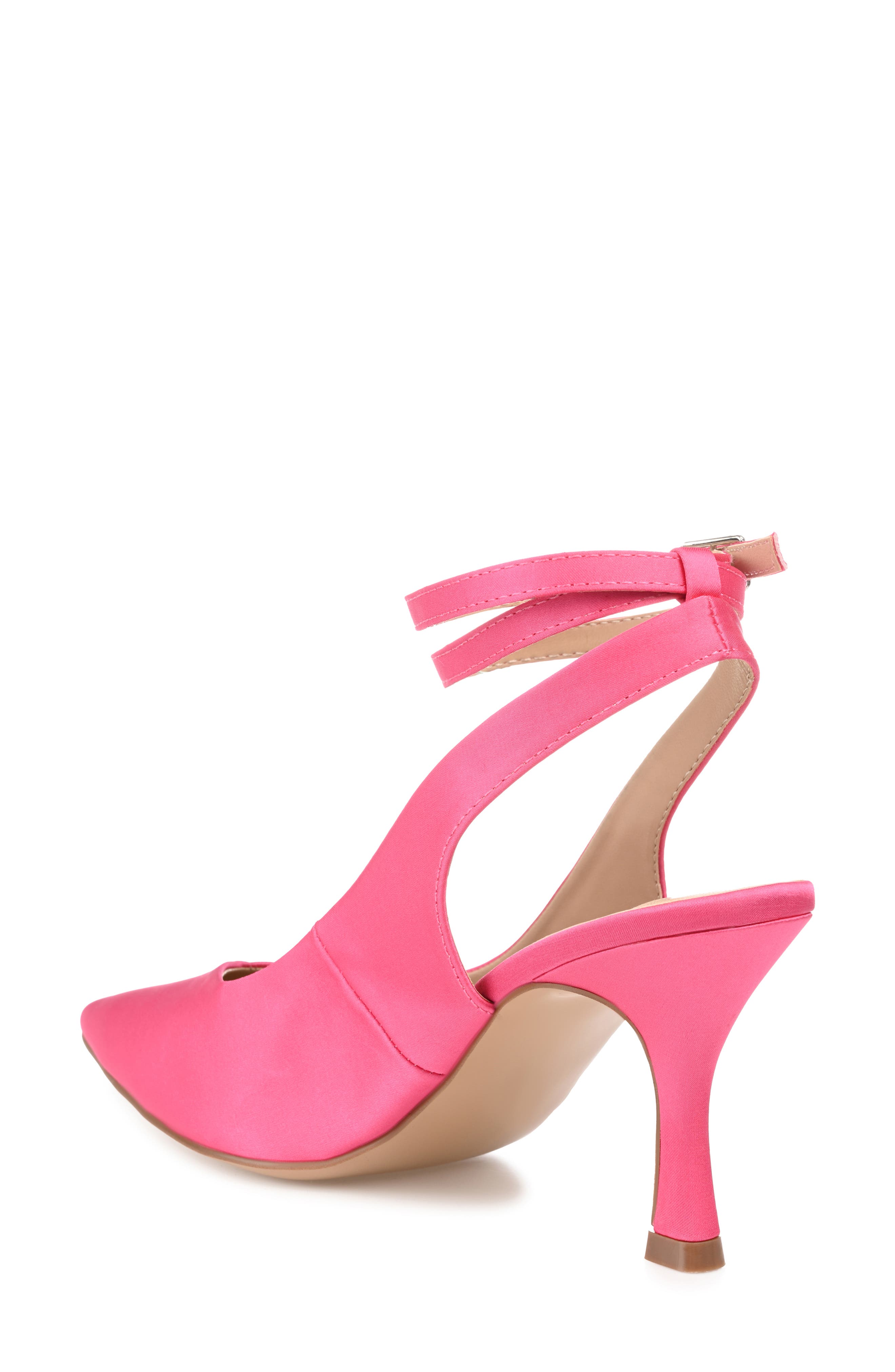 Journee Collection Marcella Ankle Strap Pump - Wide Width, Alternate, color, Fuchsia