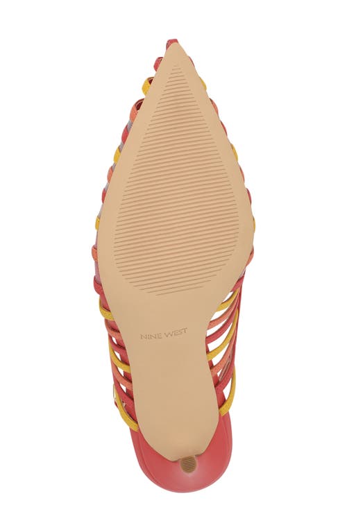 Nine West Filane Pointed Toe Pump In Red