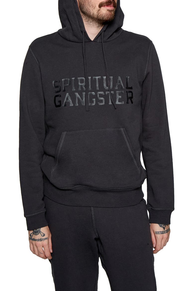 Vibes Logo Hoodie, Main, color, VINTAGE BLACK