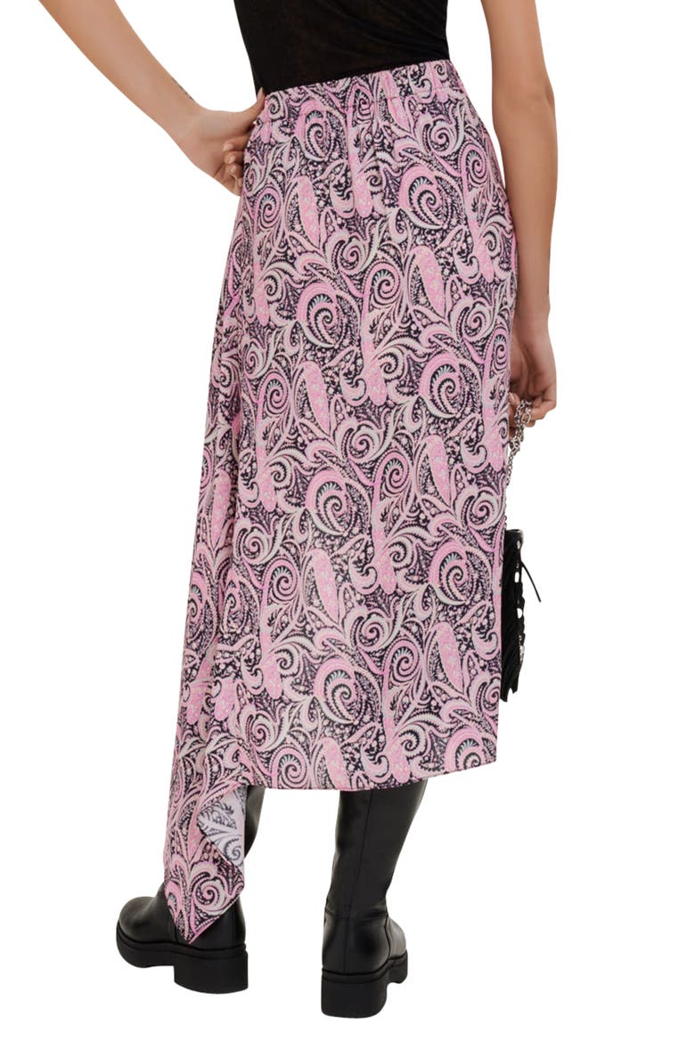 Japollo Paisley Skirt, Alternate, color, PINK PAISLEY