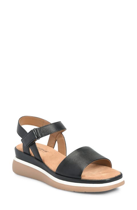 Ash Ankle Strap Platform Wedge Sandal (Women)