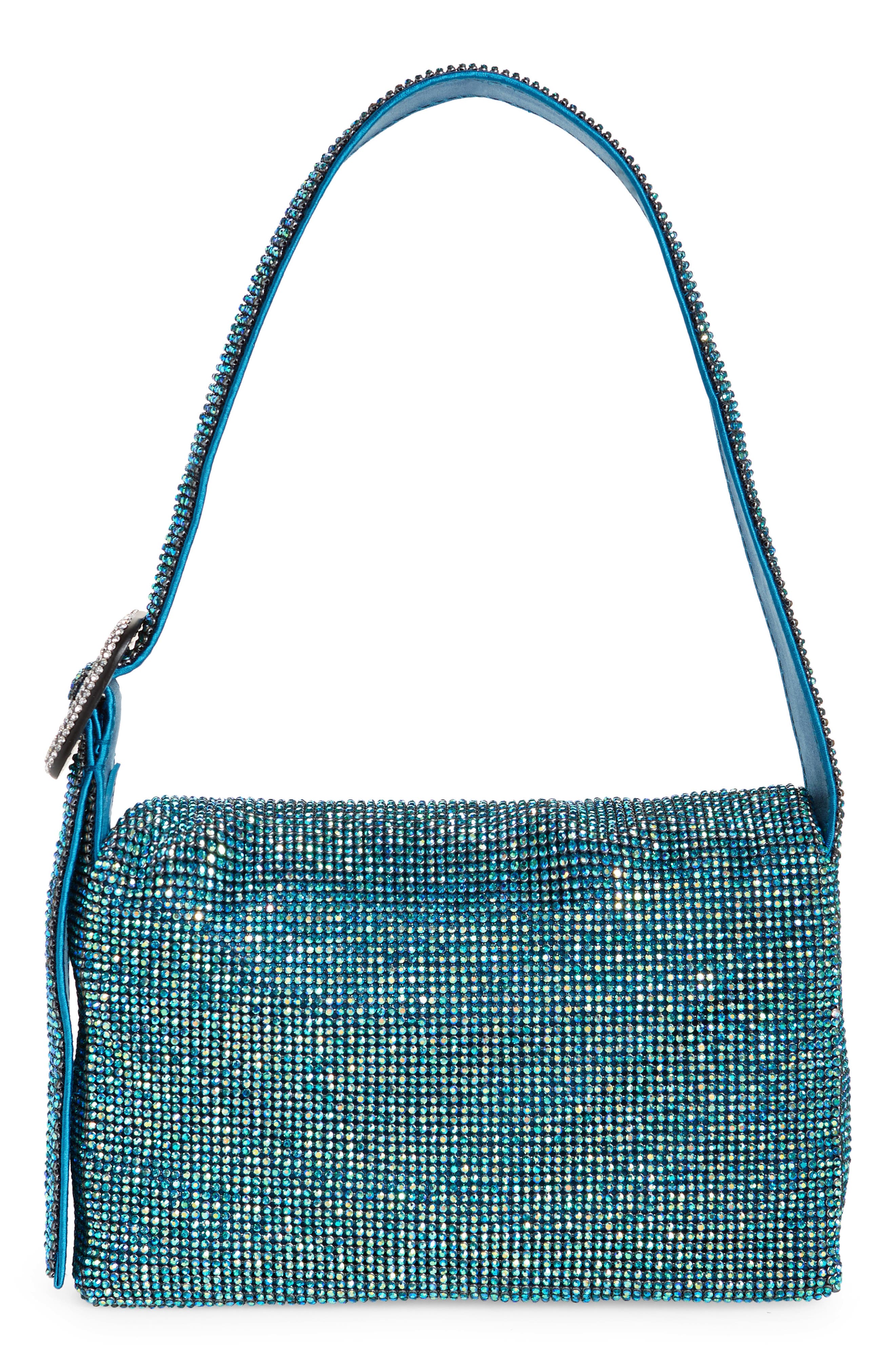 Benedetta Bruzziches Vitty La Mignon Crystal Mesh Shoulder Bag, Alternate, color, 