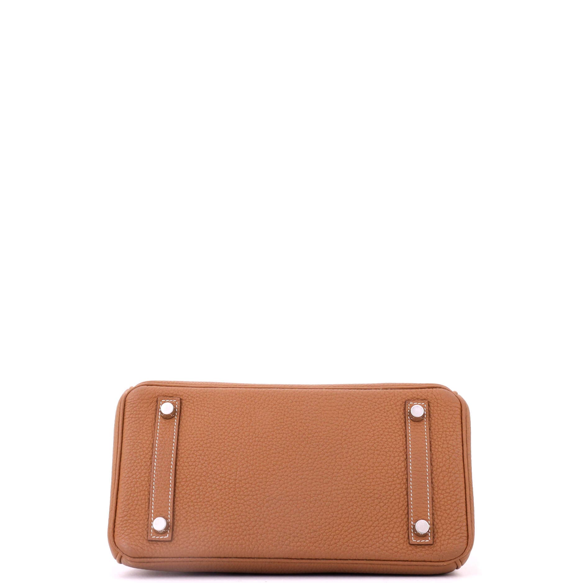 Birkin Handbag Brown Togo with Palladium Hardware 25, Alternate, color, Metallic Gold