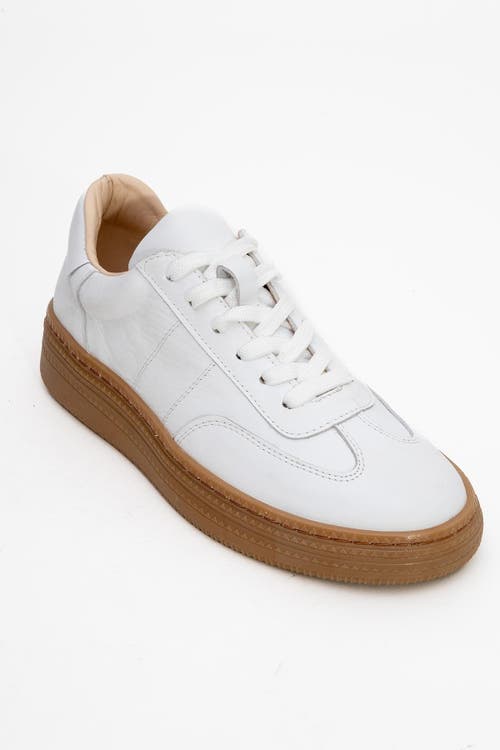 Forever & Always Shoes Fyore Leather Sneakers in White Leather at Nordstrom, Size 6