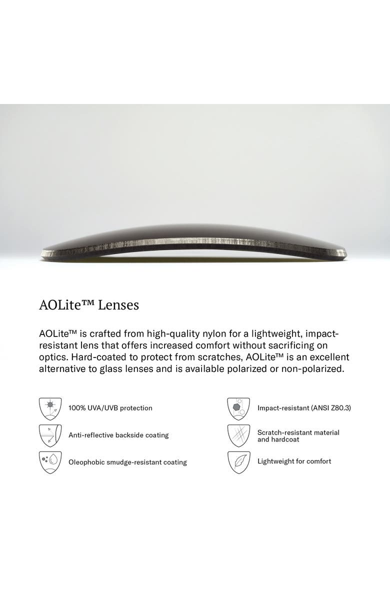 American Optical Saratoga 54mm Square Nylon Polarized, Alternate, color, Black - Polarized