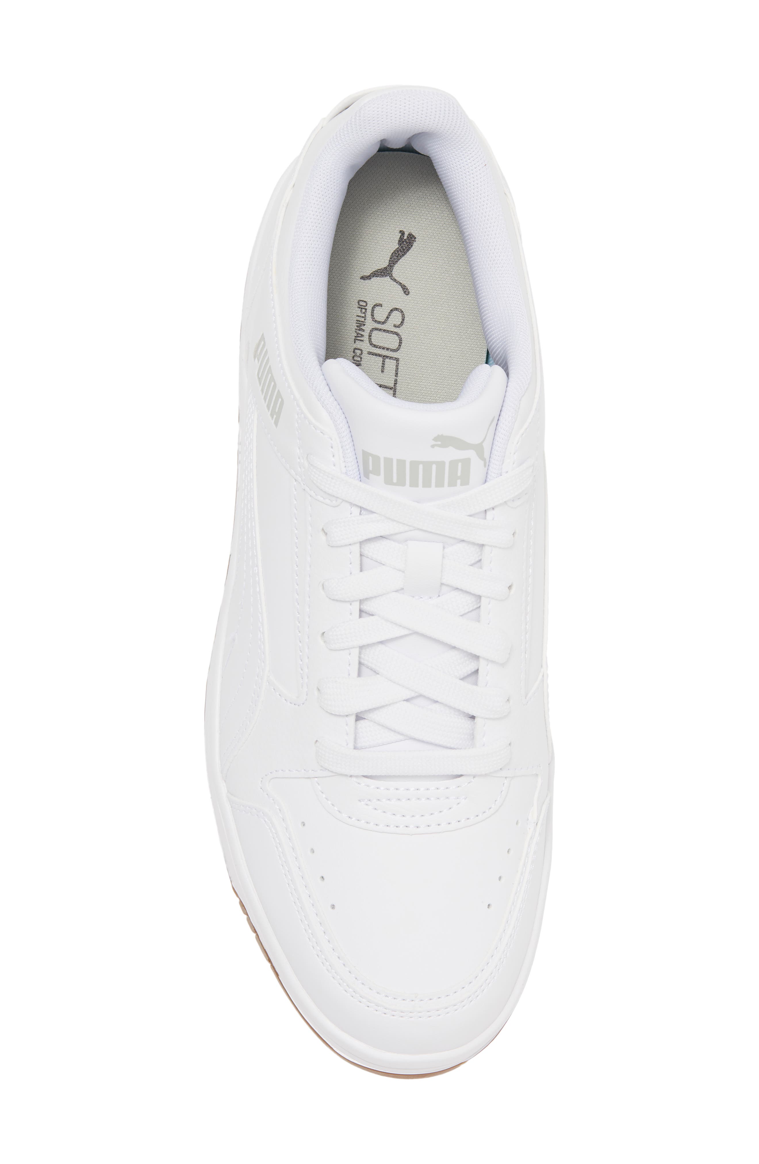 PUMA Rebound Joy Low Top Sneaker, Alternate, color, Puma White-Puma White