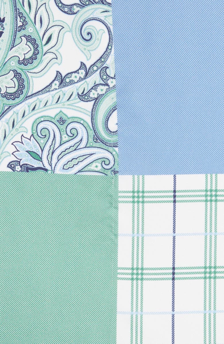 Nordstrom Patchwork Silk Pocket Square, Alternate, color,
