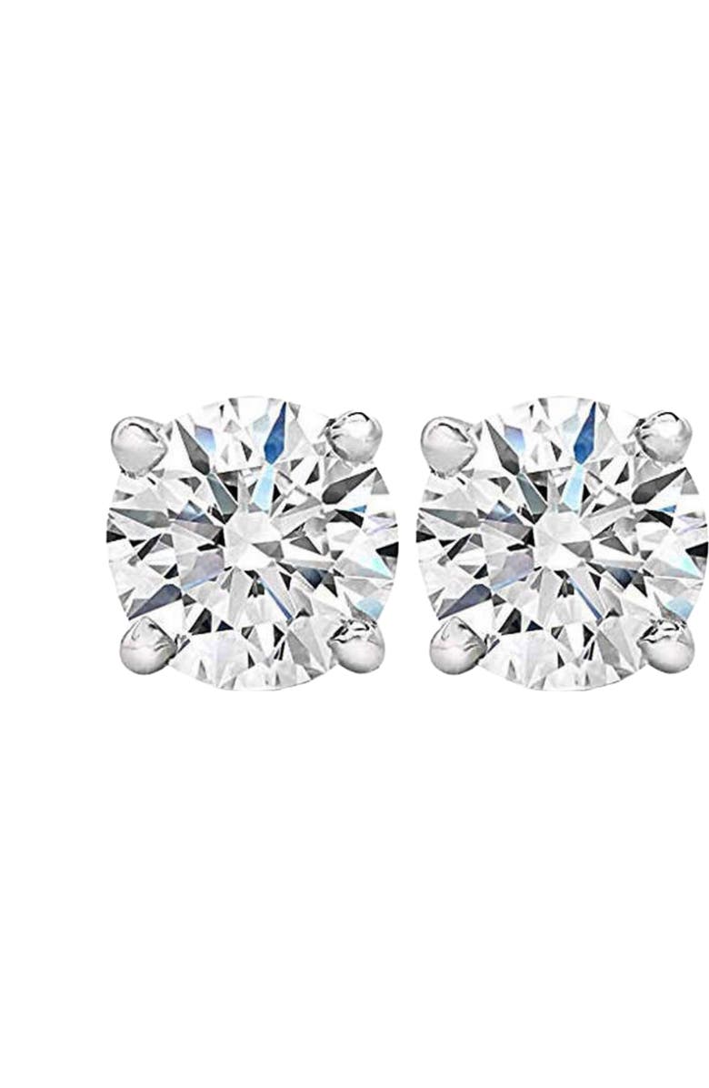 Bliss Diamond 1 - 3 Ct T.W. Lab Grown Round Diamond Studs in 14k White, Yellow, or Gold, Main, color,