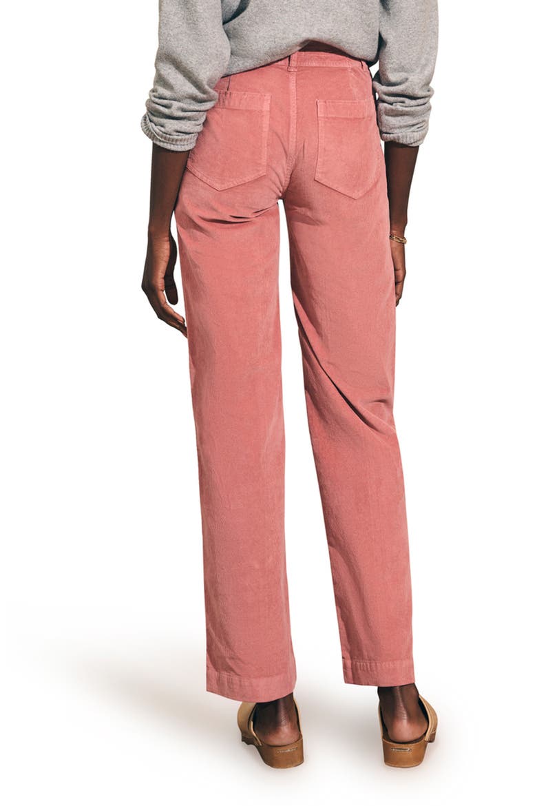Corduroy Wide Leg Pants, Alternate, color, MESA ROSE