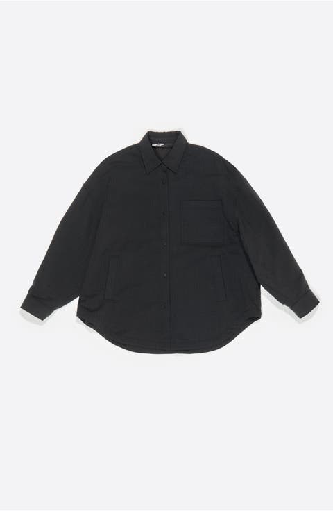 Oversize Shirt Textured Cotton