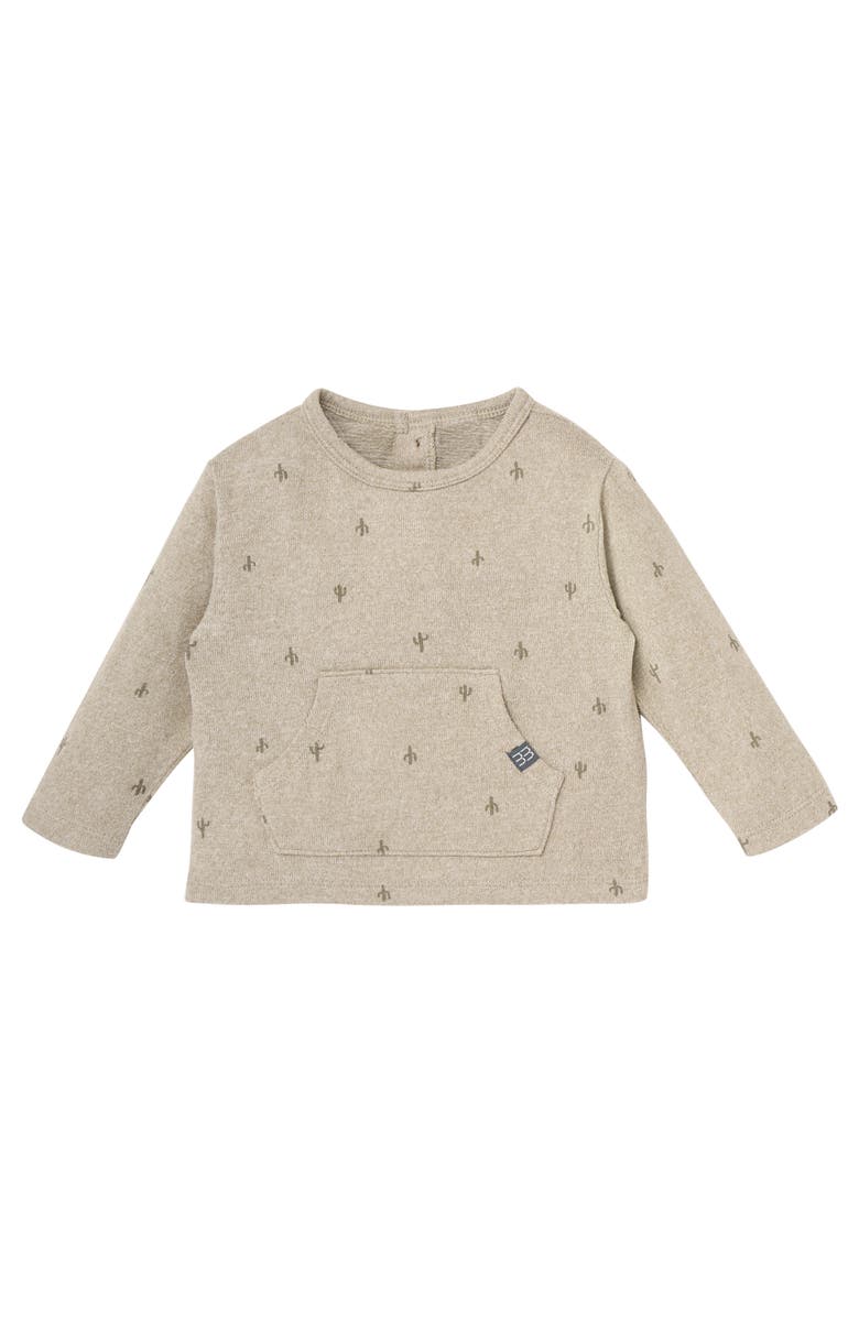 Modern Moments<sup
™</sup
 by Gerber Brushed Hacci Top and Pant Set, Alternate, color, Olive Cactus