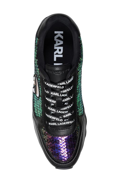 Karl Lagerfeld Paris Meade Platform Sneaker In Black