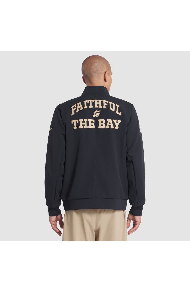 Nike Men's Nike Black San Francisco 49ers 2025 Rivalries Collection Sideline Full-Zip Bomber Jacket, Alternate, color, Black