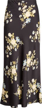 Veronica Beard Clover Floral Silk Blend Maxi Skirt