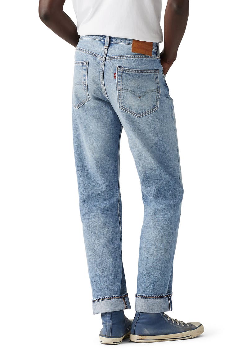 LEVI’S / 501 66 repair selvedge denim 501® '93 Straight Leg Selvedge Jeans (Men) | Nordstrom