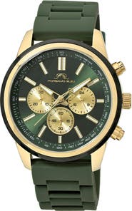 PORSAMO BLEU Logan Chronograph Silicone Strap Watch