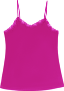 Uwila Warrior Soft Silk Lace Trim Camsiole