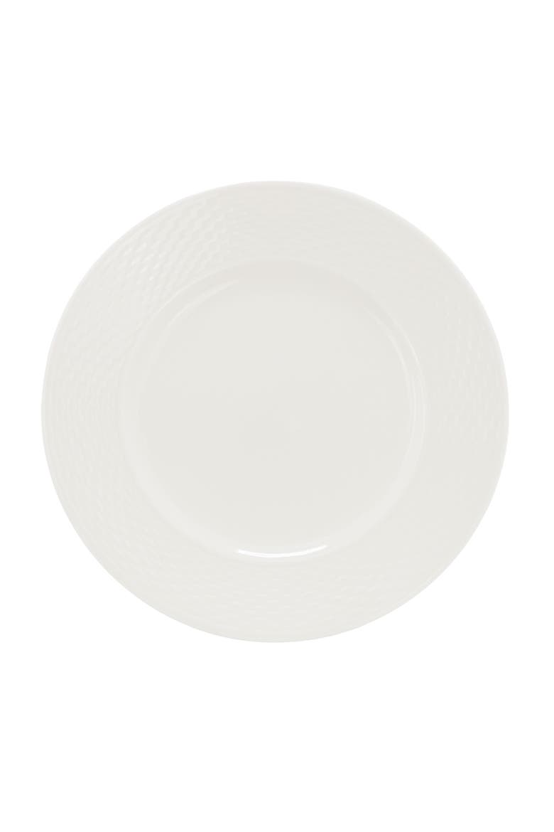 Ophelia 16 Piece Stoneware Dinnerware Set in White, Alternate, color, White