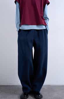 Pintuck Barrel Leg Joggers