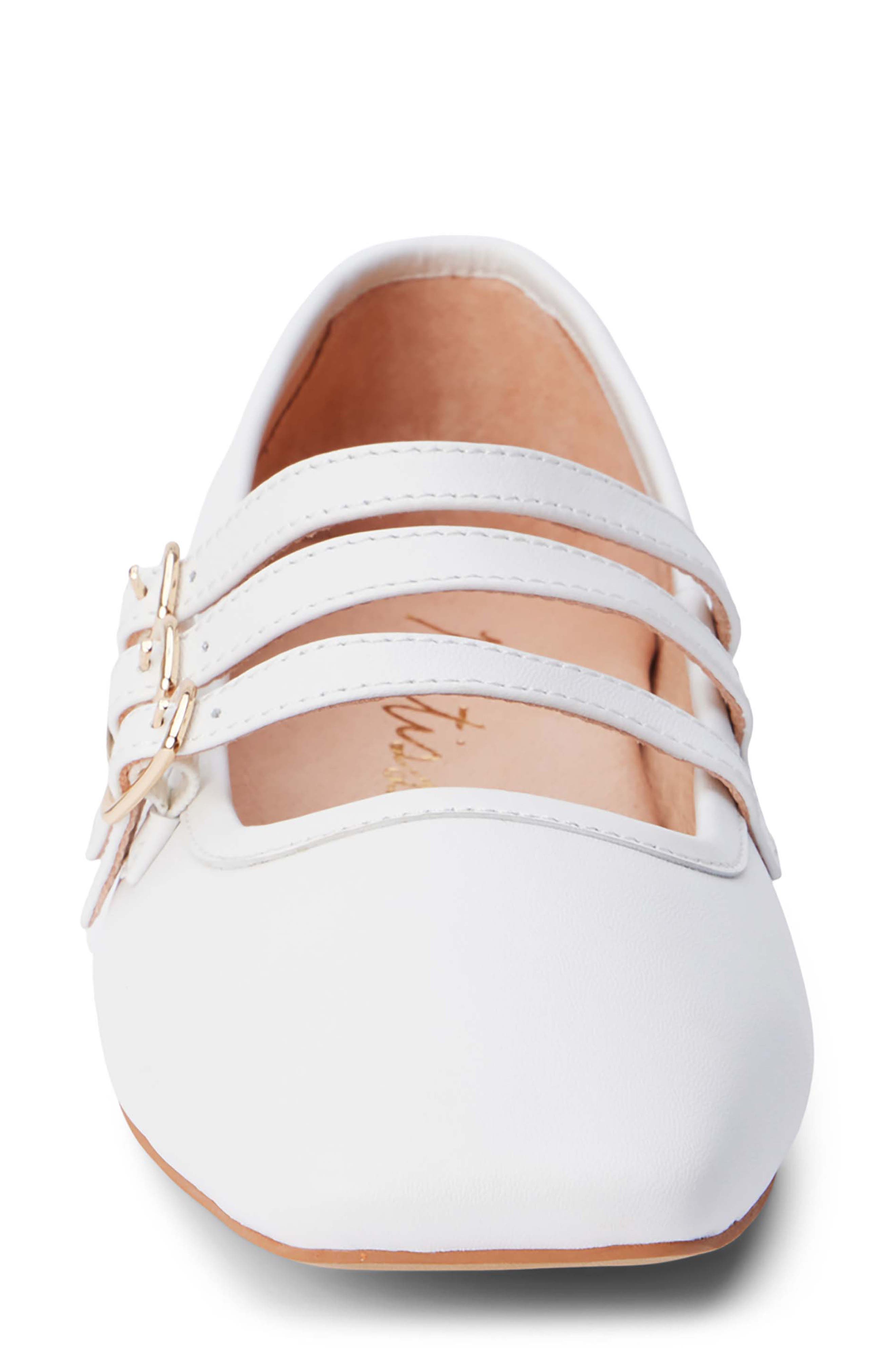 Matisse Nova Strappy Ballet Flat, Alternate, color, White