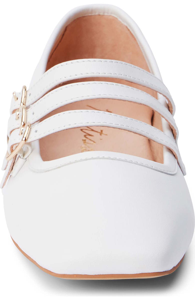 Matisse Nova Strappy Ballet Flat, Alternate, color, White