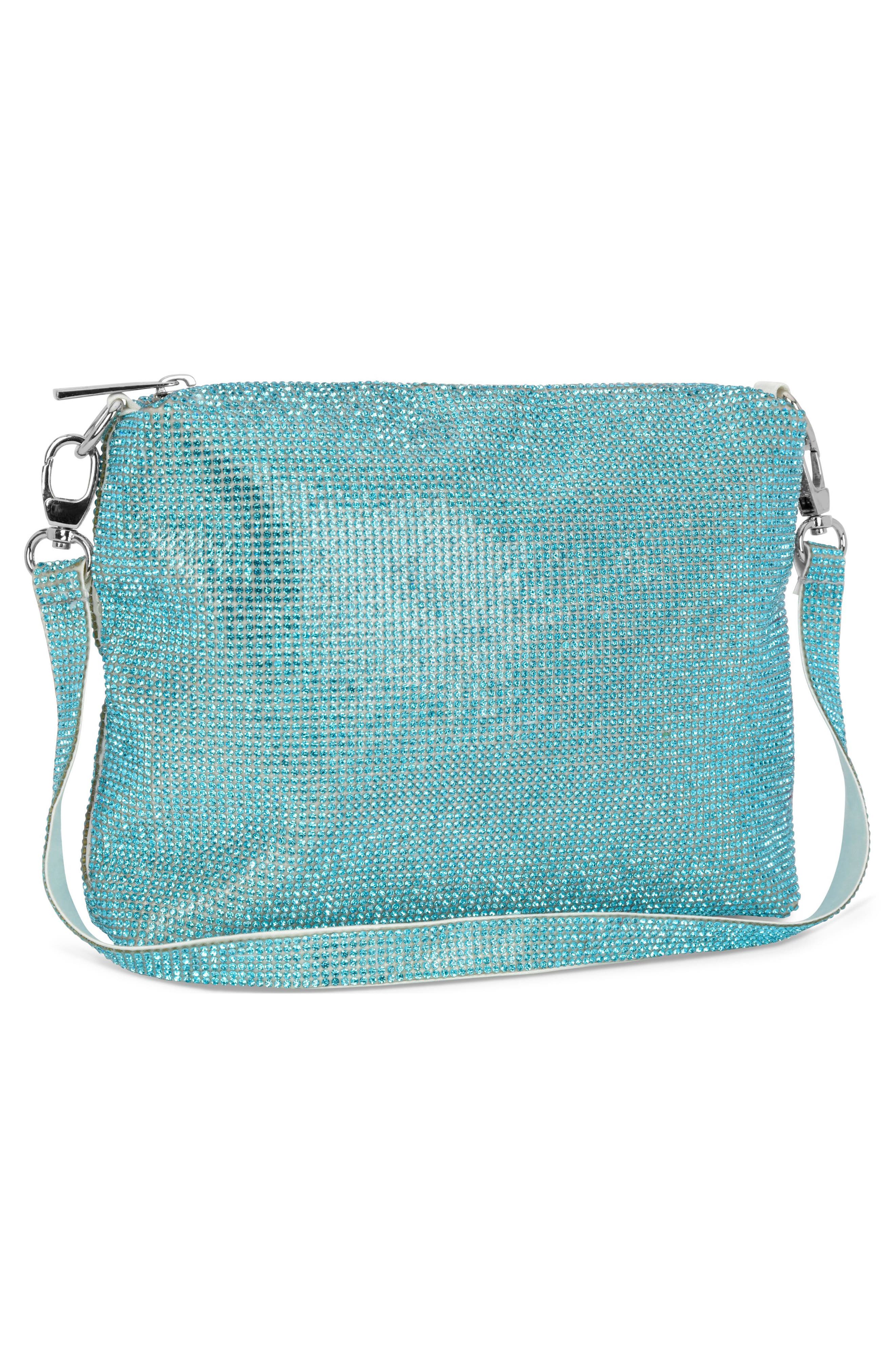 Iscream Kids' Crystal Top Handle Bag, Alternate, color, Blue