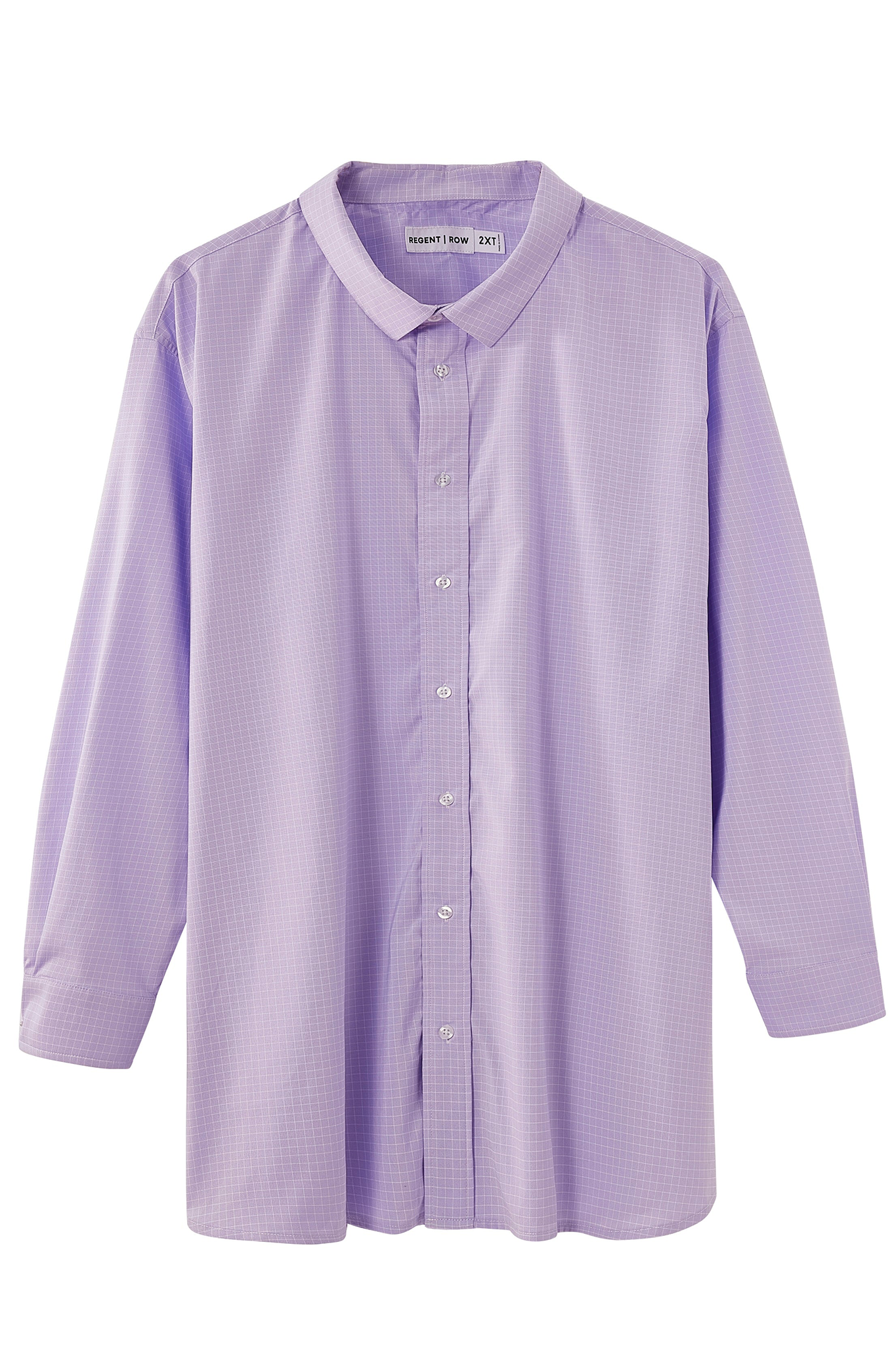 Regent Row Men's Big and Tall Long Sleeve Stanton Shirt, Tailored Fit, Performance Fabric & Ventilated Armholes in Pink-Stripe 