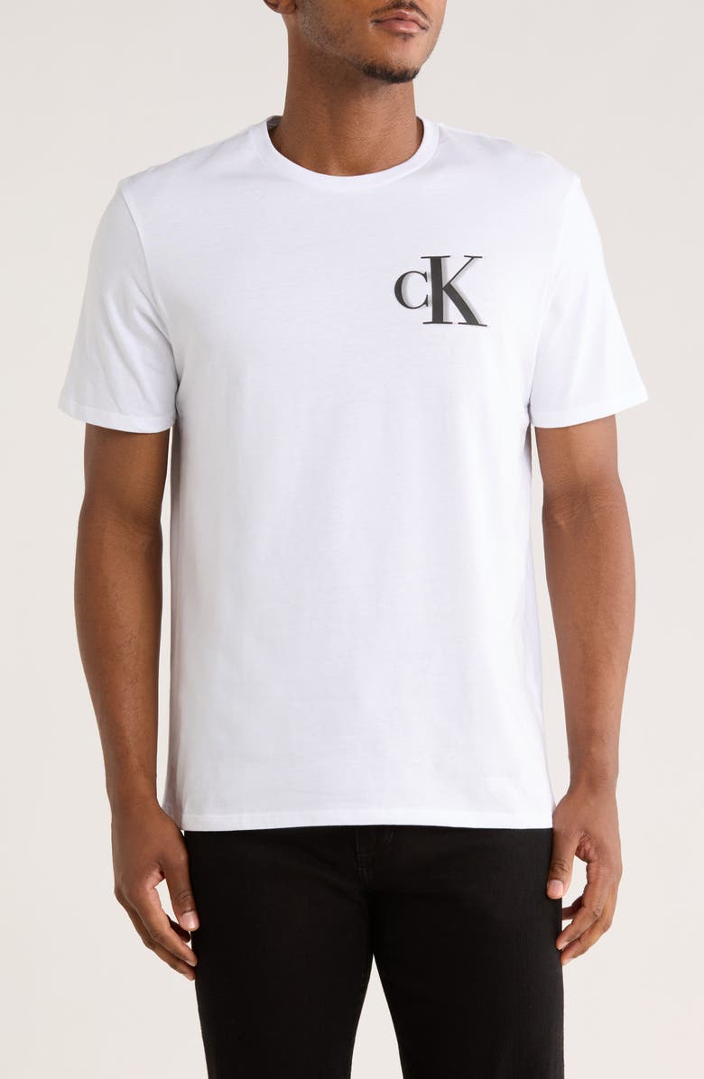 Calvin Klein Fade Logo Graphic T-Shirt, Main, color, White