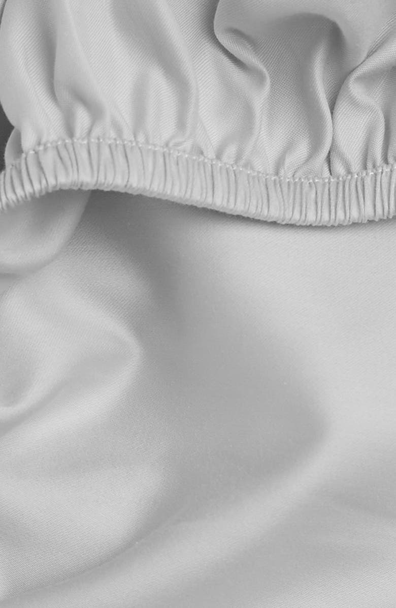 Parachute Sateen Fitted Sheet, Alternate, color, Light Grey